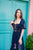 GANESHA EMBROIDERED MAXI DRESS