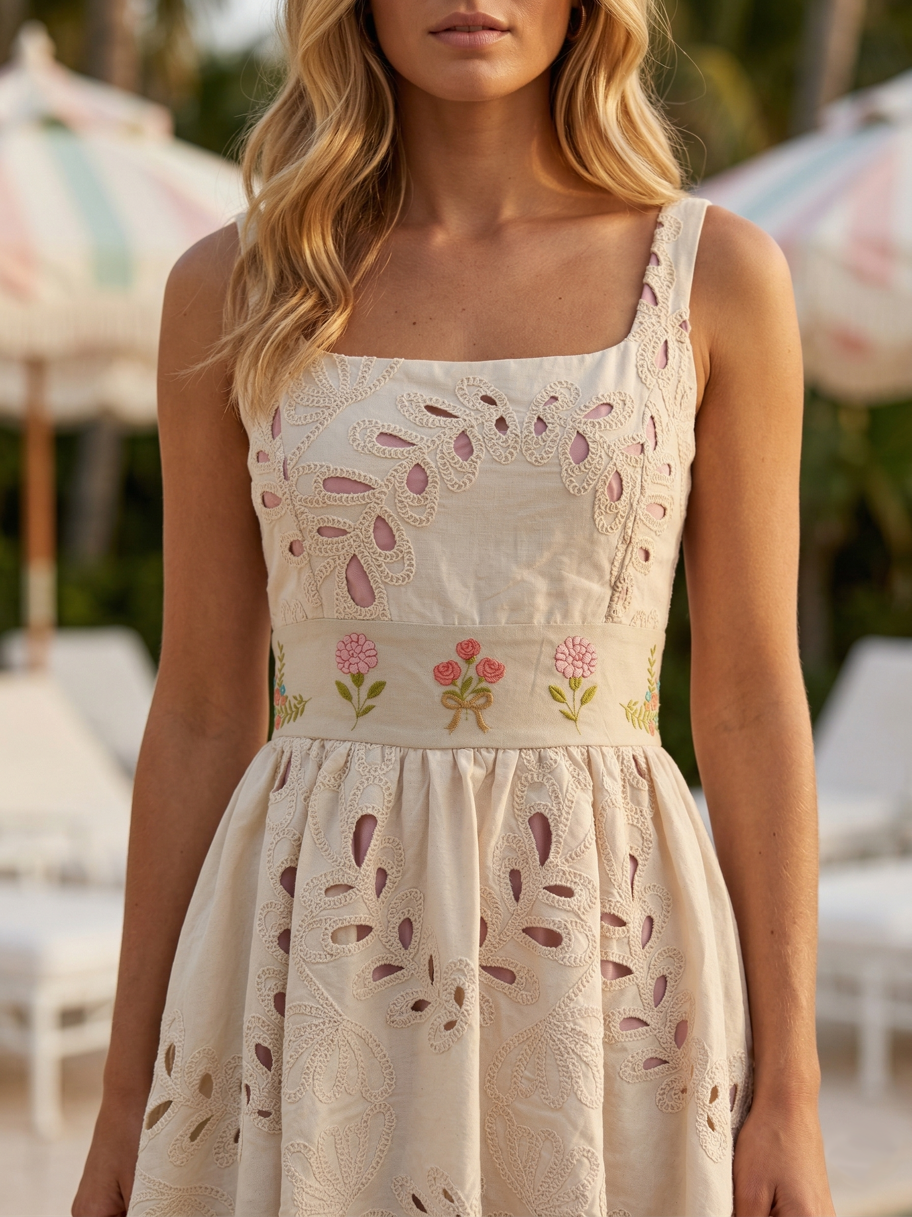 Cream Honey mini dress – Rosa Pistacho Internacional