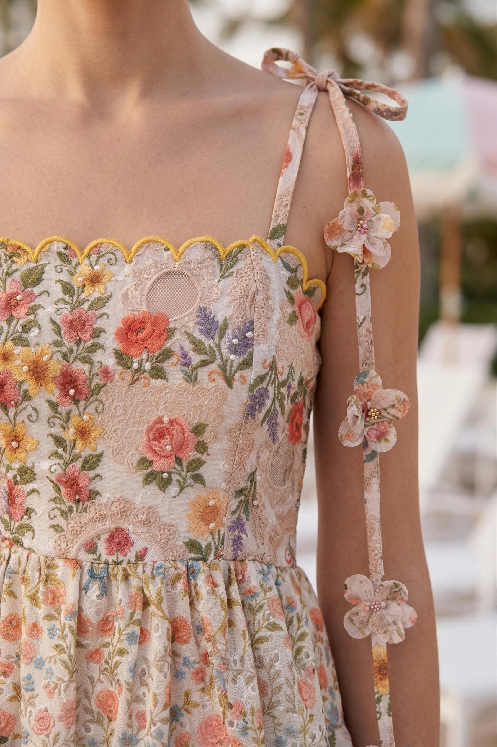 petal tapestry mini dress TAPESTRY MINI DRESS – Rosa Pistacho Internacional
