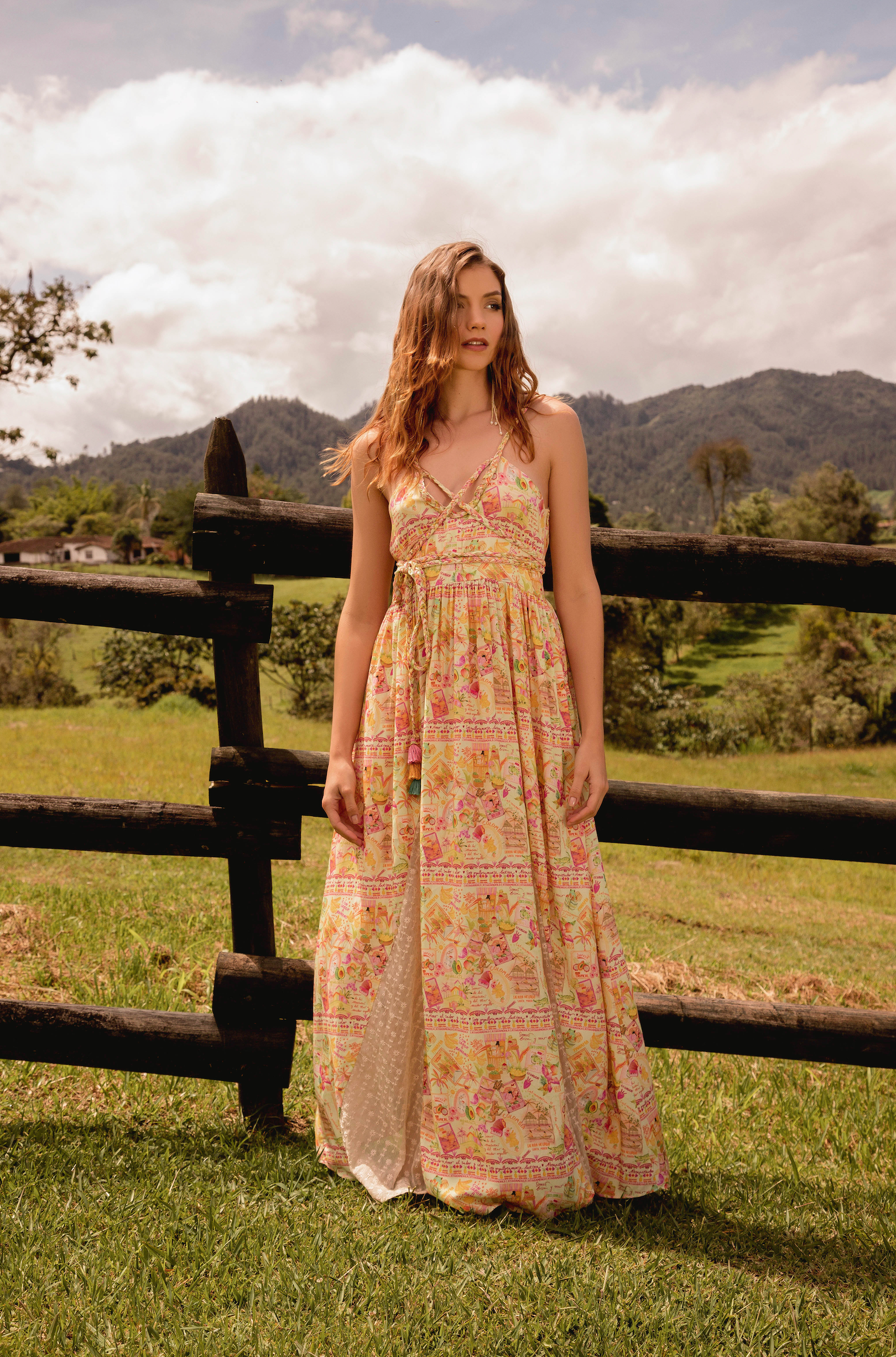 Tropical on sale maxi dress