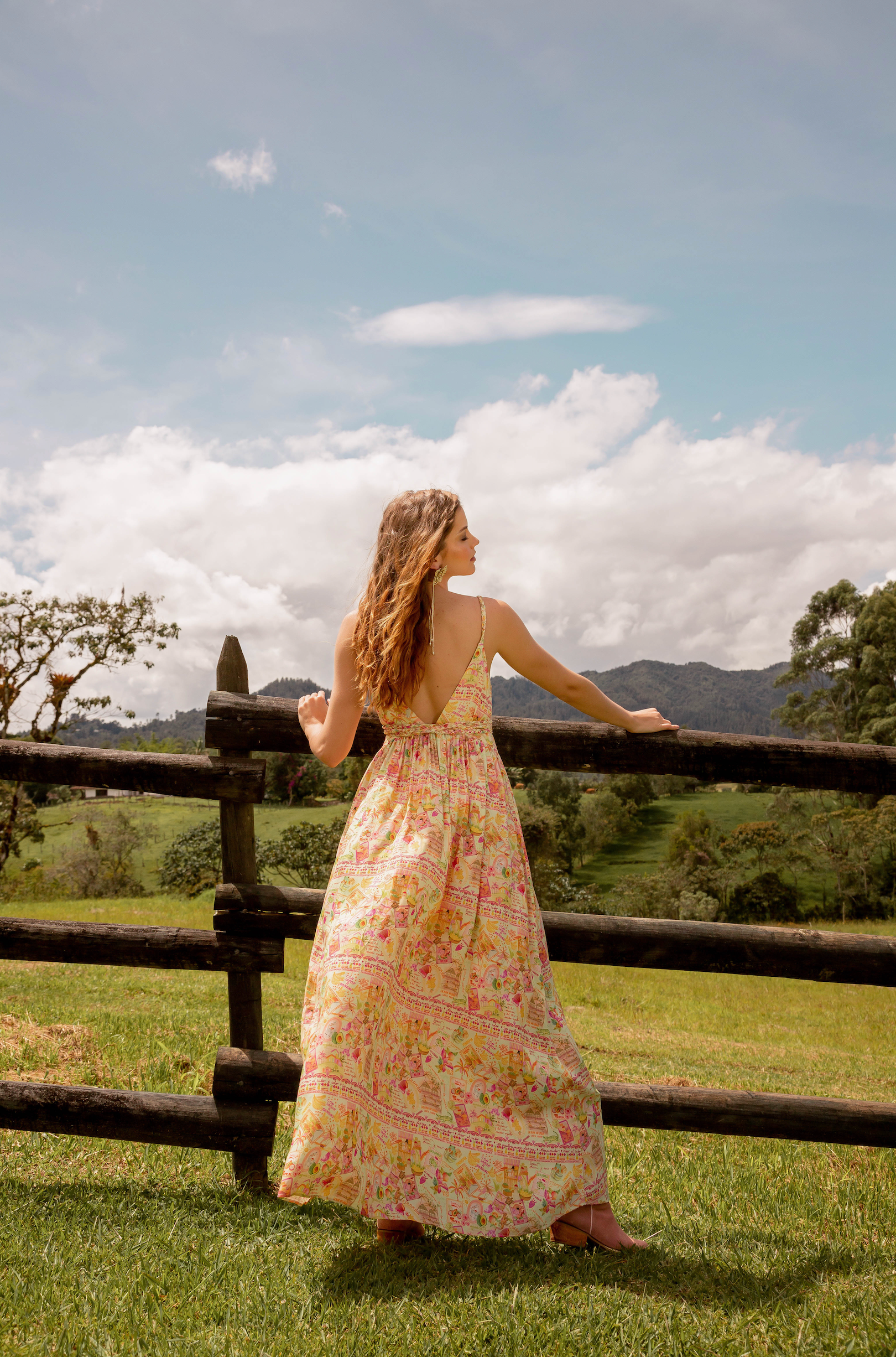 TROPICAL MAXI DRESS – Rosa Pistacho Internacional