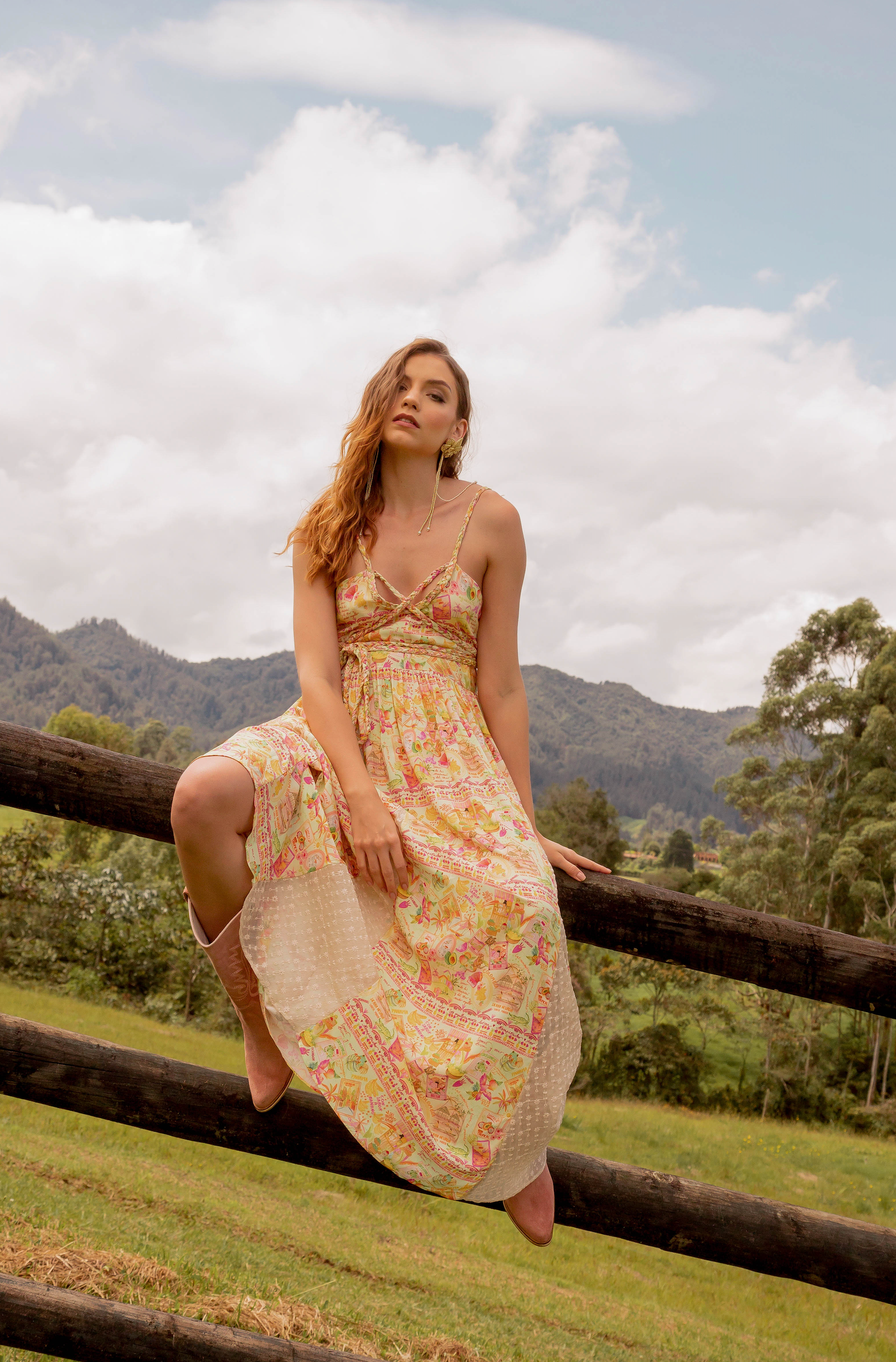 TROPICAL MAXI DRESS – Rosa Pistacho Internacional