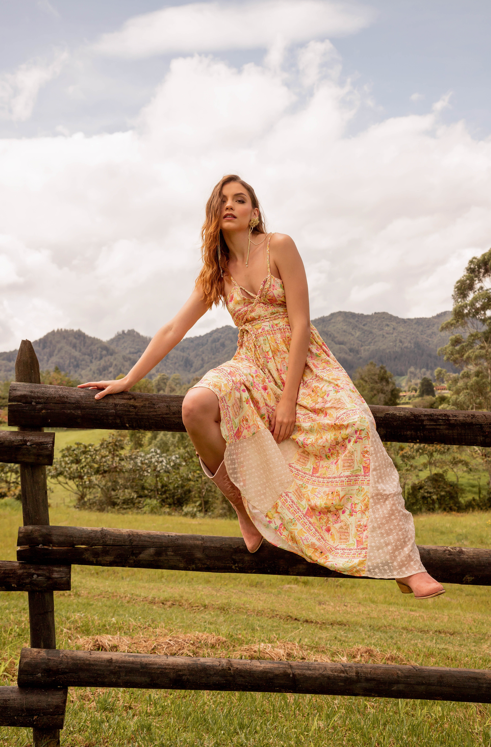 TROPICAL MAXI DRESS – Rosa Pistacho Internacional